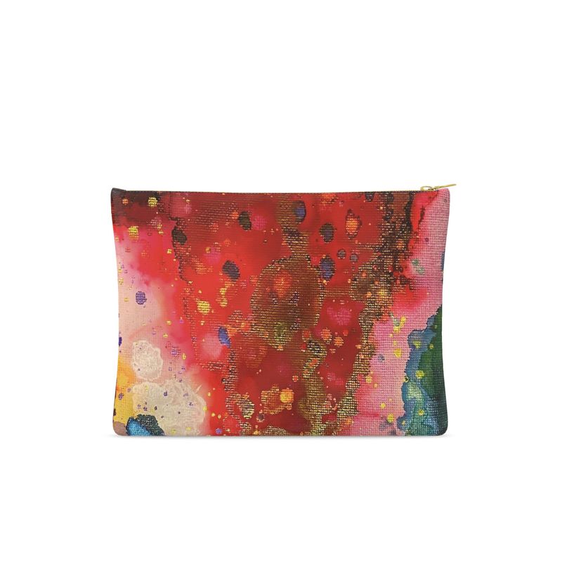 Watermelon Leather Clutch