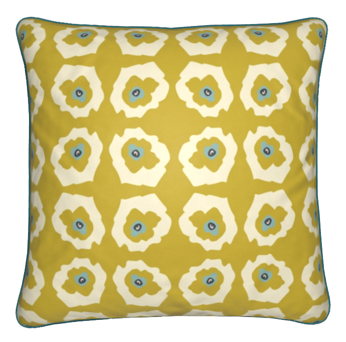 Saunter: Fresh Cut in Vanilla Bean Repeat Pattern