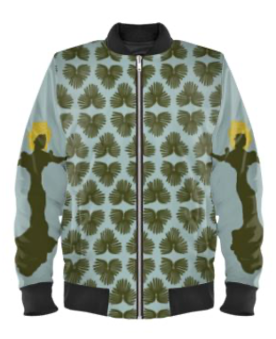 Saunter: Fauna in Parisian Blue Repeat Pattern