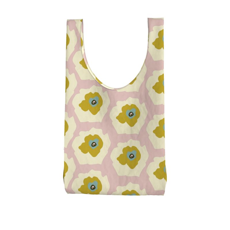 Jardin Parachute Shopping Bag in Strawberry Chiffon