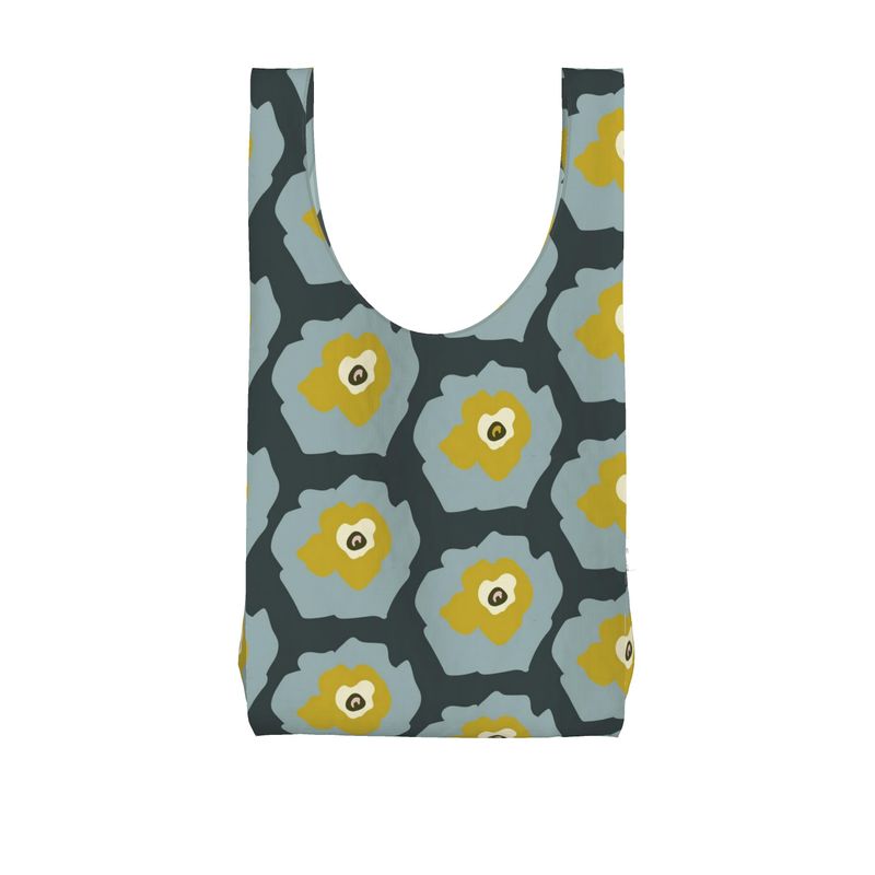 Jardin Parachute Shopping Bag in Blueberry