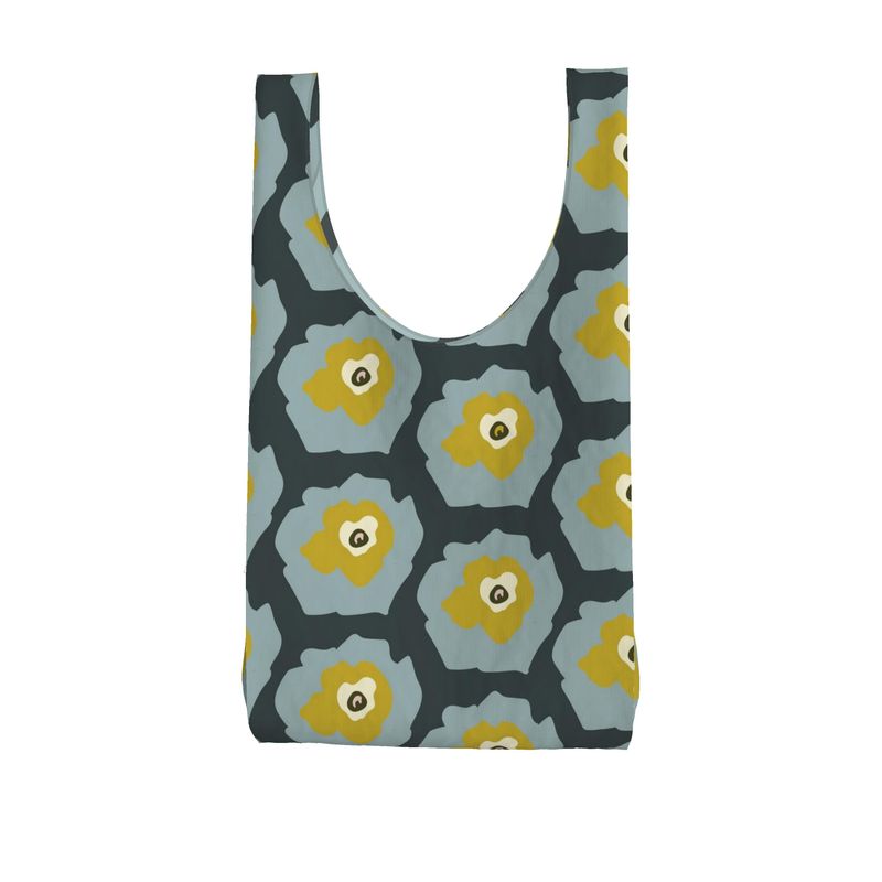 Jardin Parachute Shopping Bag in Blueberry