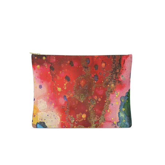 Watermelon Leather Clutch