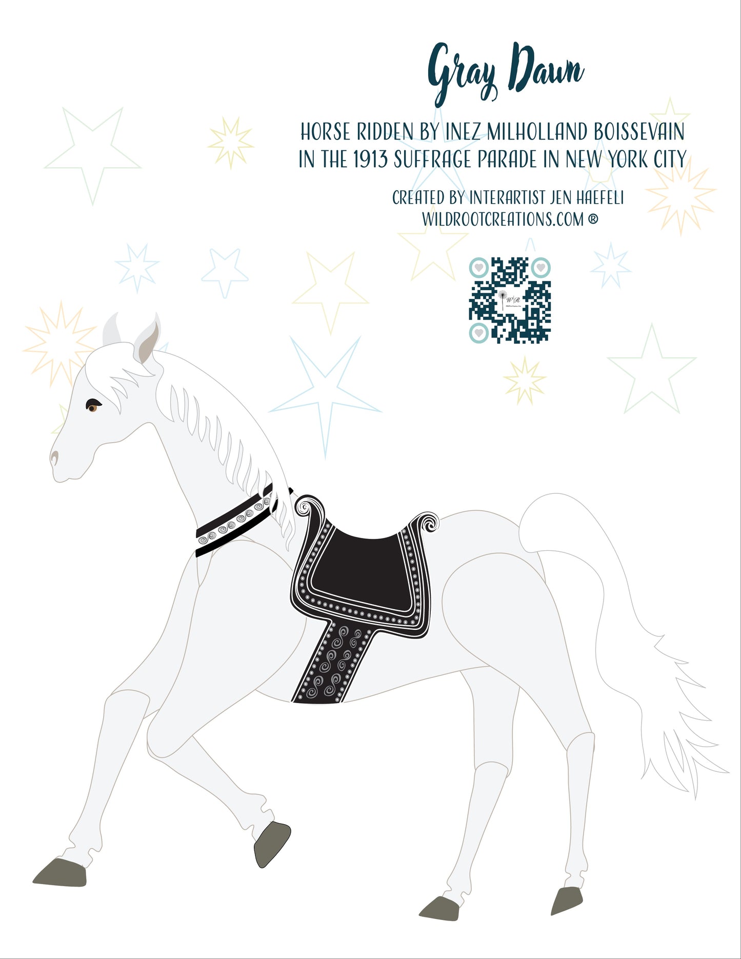 Suffrage Parade Horse: Gray Dawn