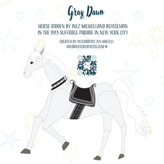 Suffrage Parade Horse: Gray Dawn