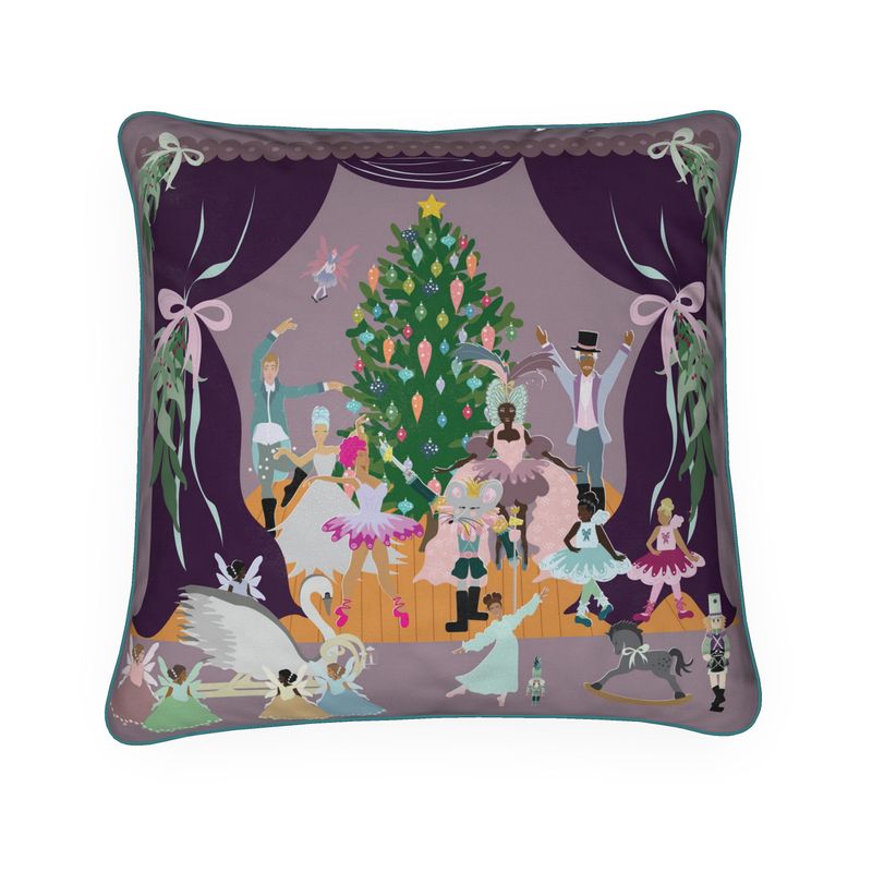 Large Seasonal Nutcracker Cushion Cover